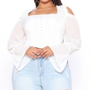 Elegant White Women's Top